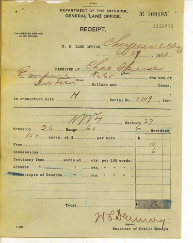 Scanned image of form. See description for text.