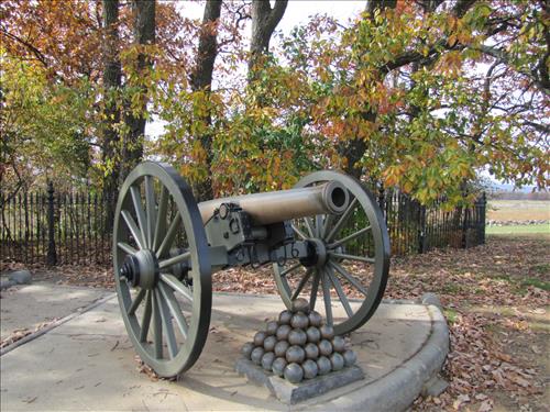 111th NY Inf. Mon. and General Hays and the High Water Mark Rebellion Mon. at Gettysburg National Military Park in October 2011