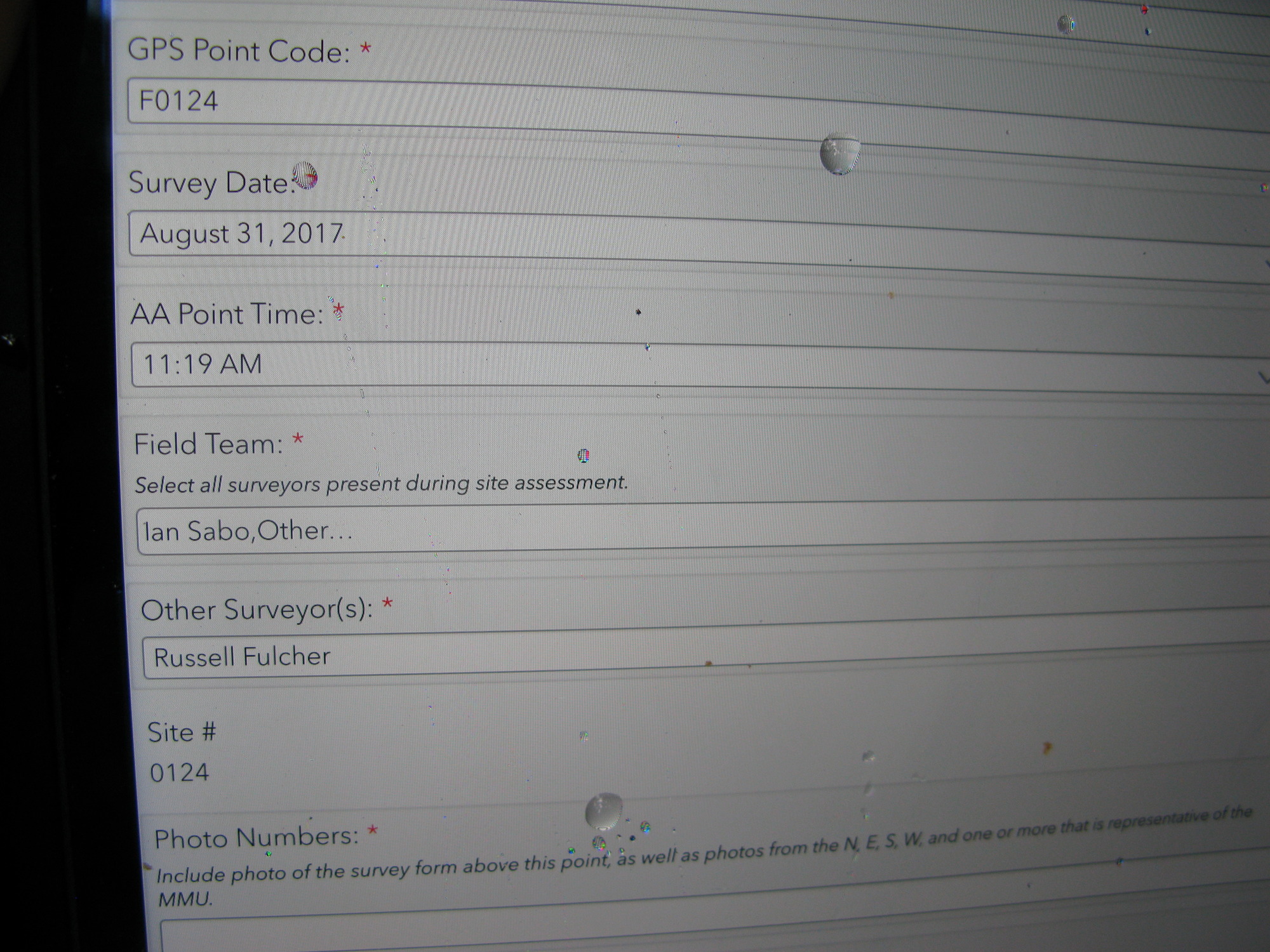 GRSM Accuracy Assessment. Plot Code: GRSM_AA_0124_1