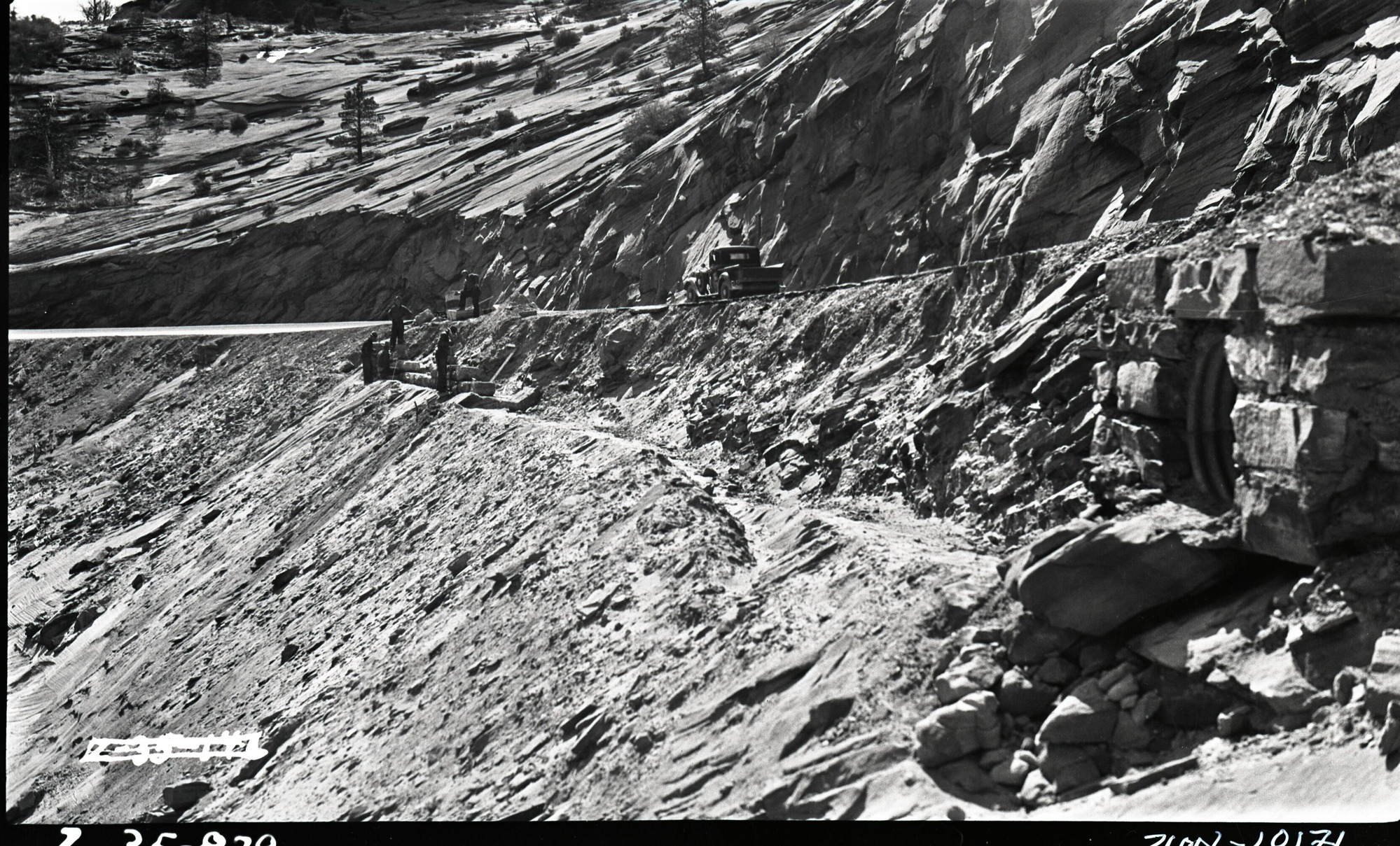 Guard Rail Construction.