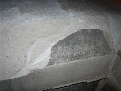 2010 Images of damaged historic front entrance area to Edison's home, Glenmont.