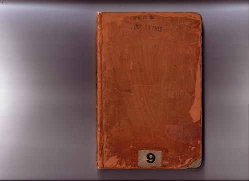 Thomas Edison's New York City Recording Studio Cash Book 09 (of 21), Image 01 (of 48).