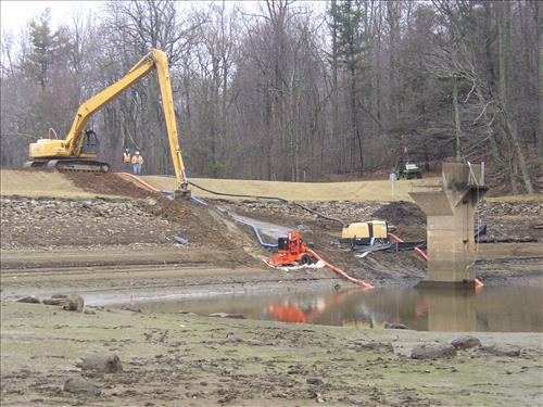 Rehabilitation of Peaks of Otter Dam at Blue Ridge Parkway in 2008