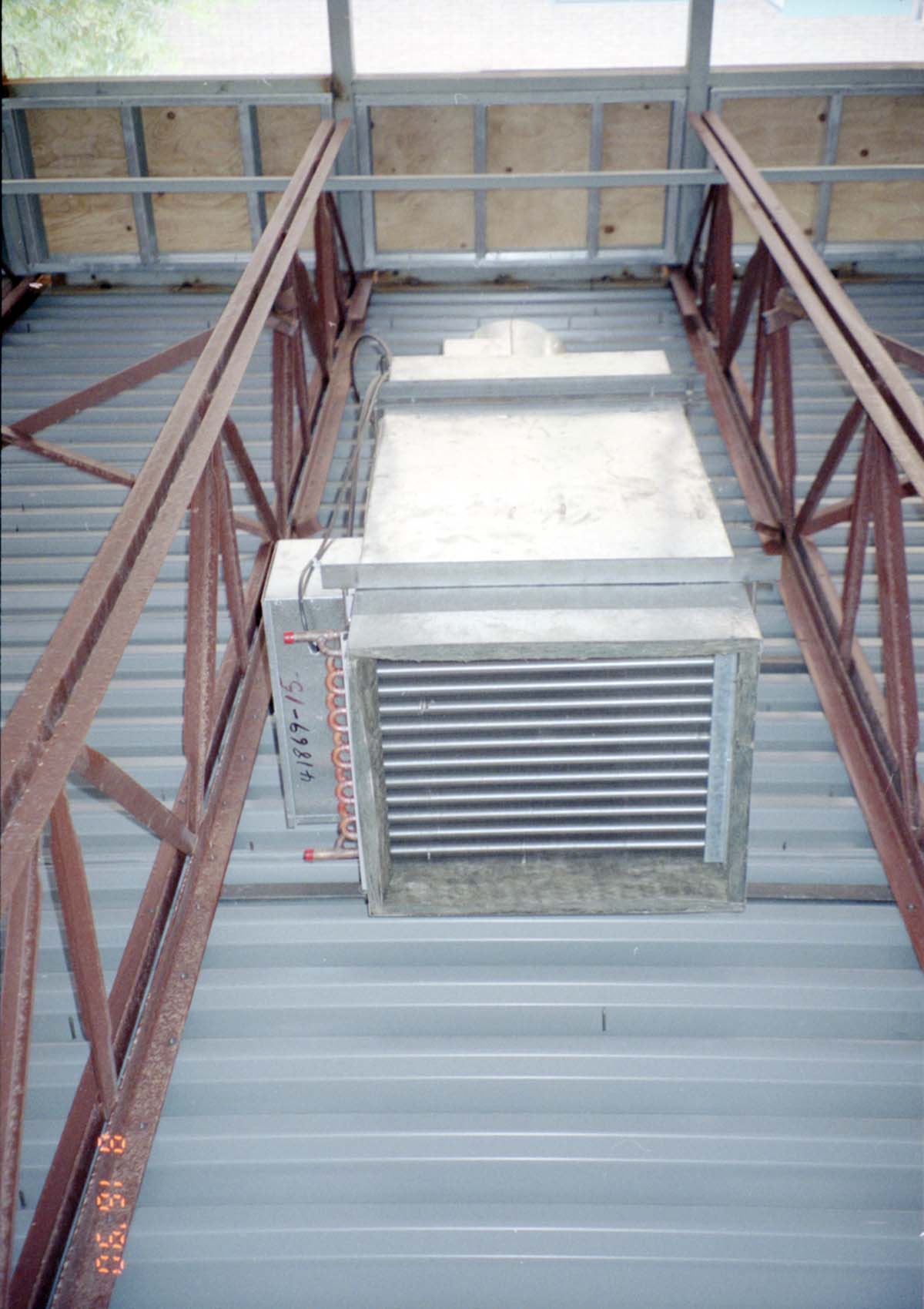 Ventilation system during the construction of headquarters addition.