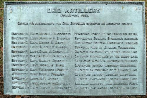 Ohio Artillery Tablet Marker