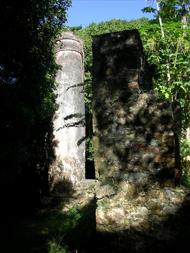 Cinnamon Bay factory ruins at Virgin Islands National Park in December 2007