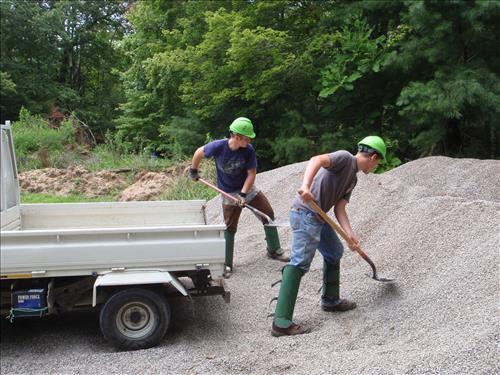 YCC crew performing work at Big South Fork NRRA, Summer of 2012.