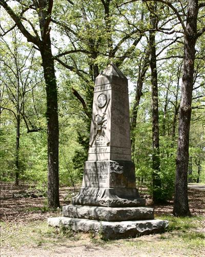 25th Indiana Infantry Monument at Shiloh National Military Park in May 2004