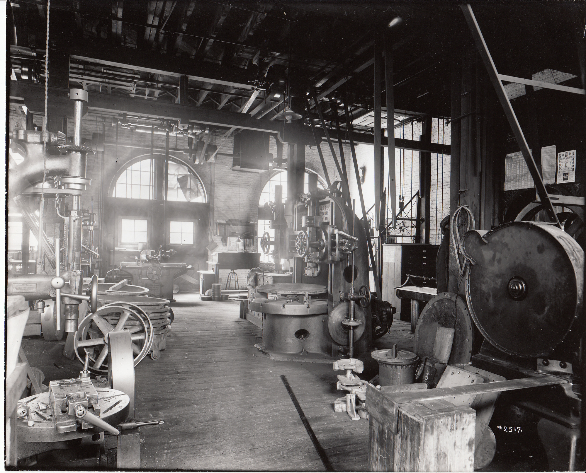 Building 5, Heavy Machine Shop, first floor, looking toward Lakeside Avenue.