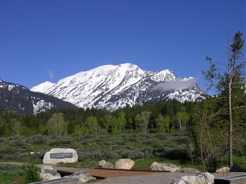 Laurance S. Rockefeller Preserve visitor center at Grand Teton National Park in June 2008