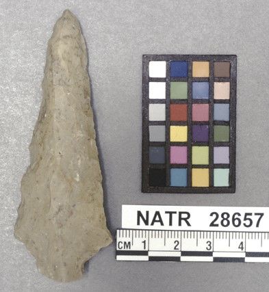 NATR   28657 -- Saratoga Cluster projectile point