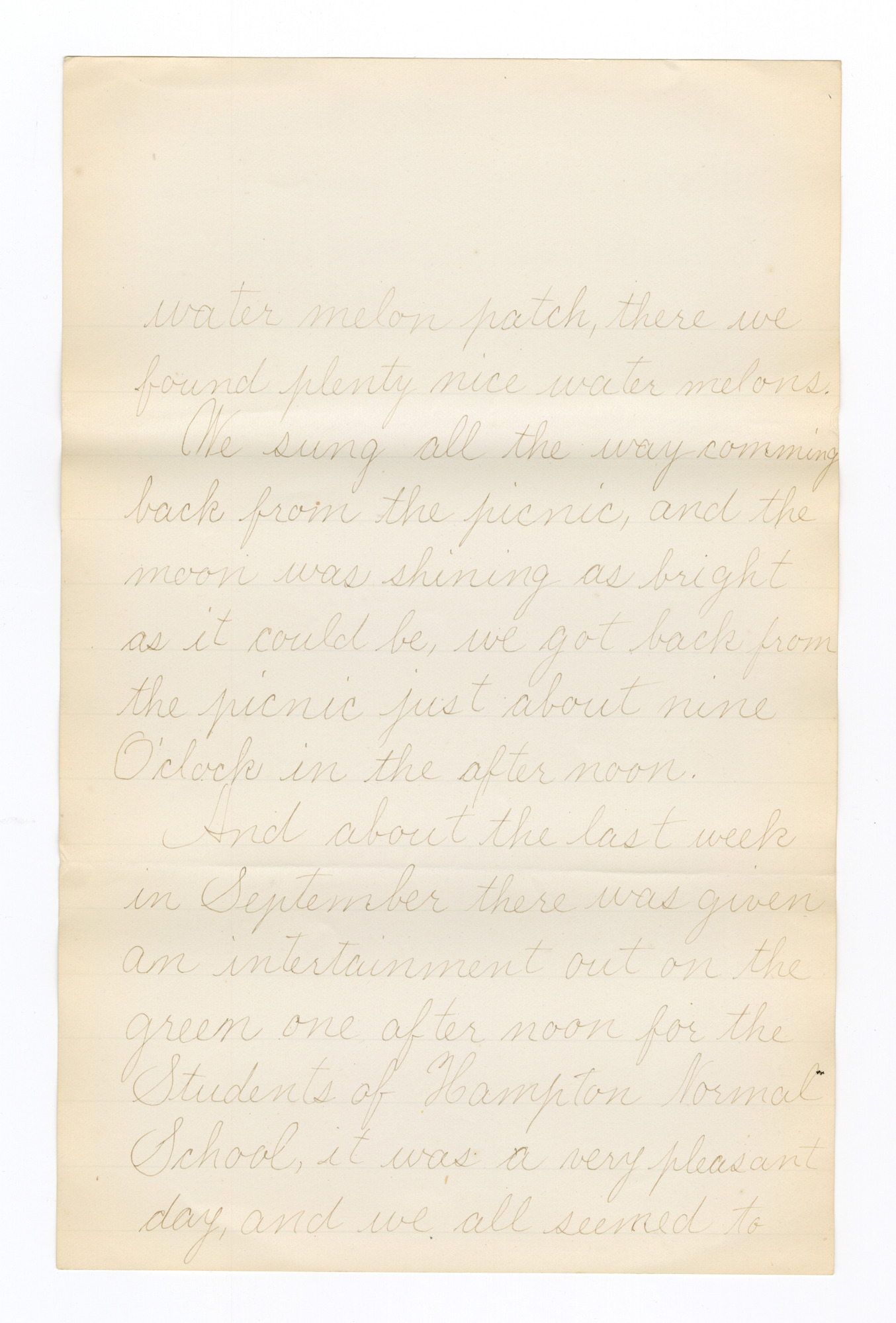 Manuscript letter