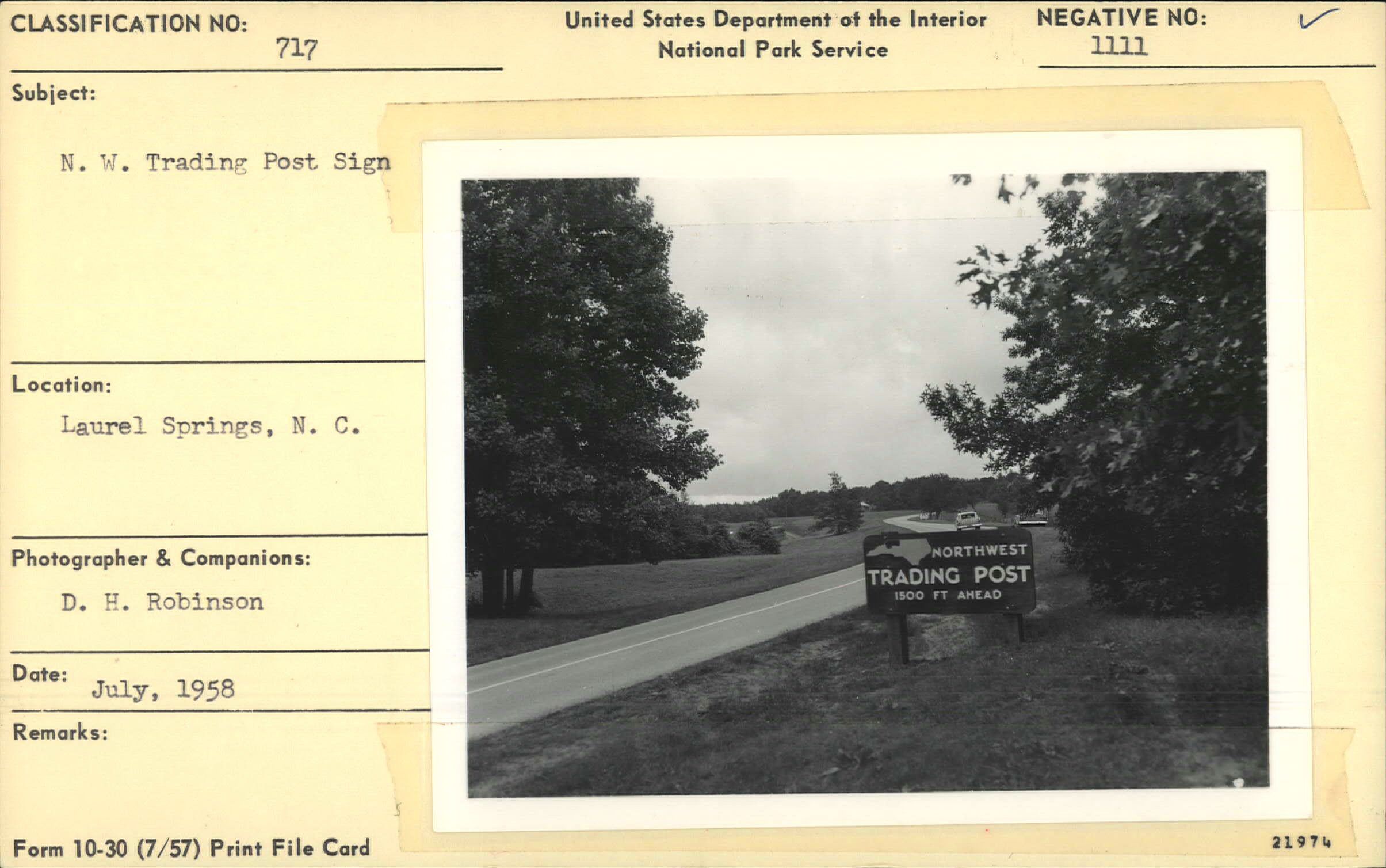 Northwest Trading Post sign