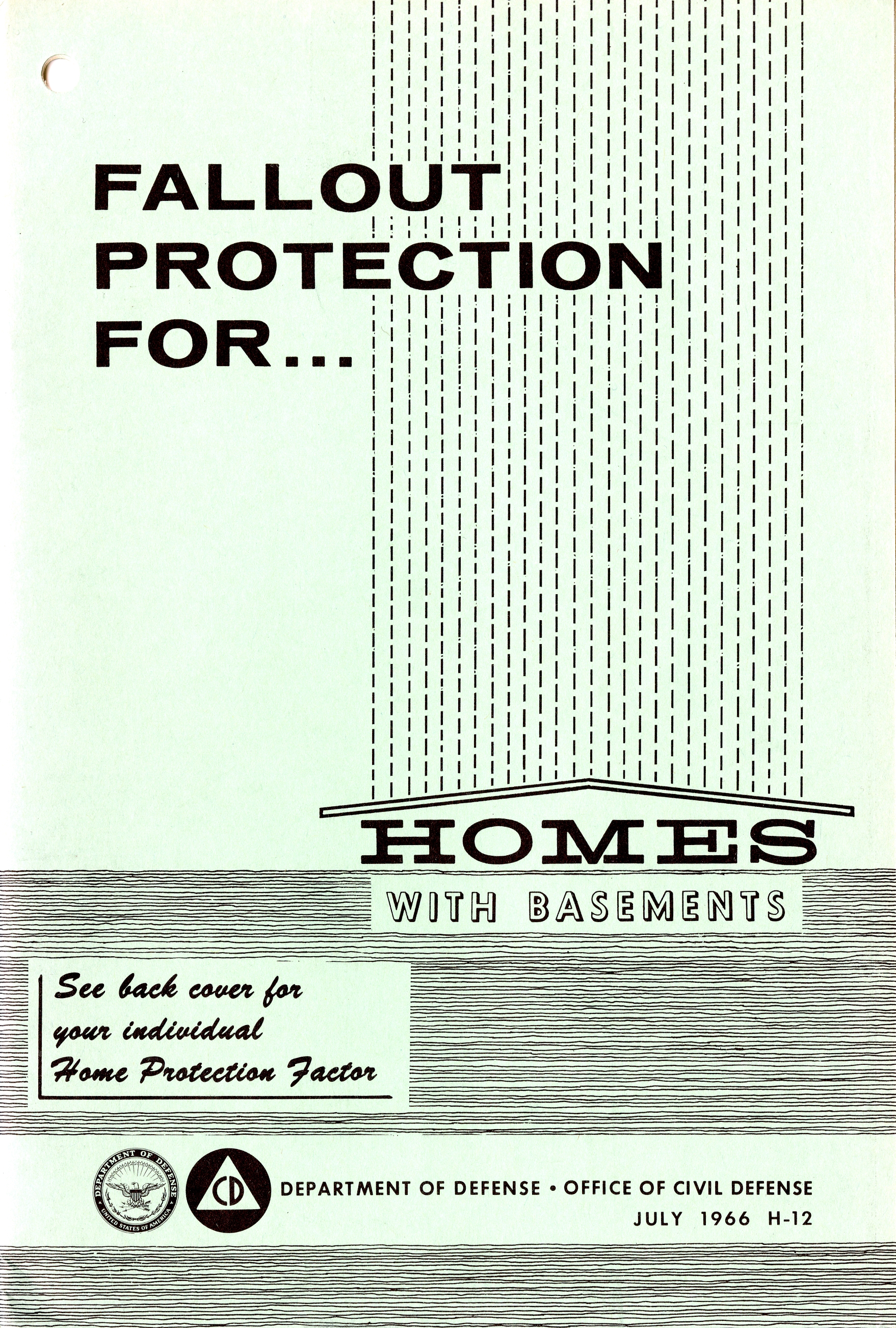 Green cover with title and image of fallout descending on a roof