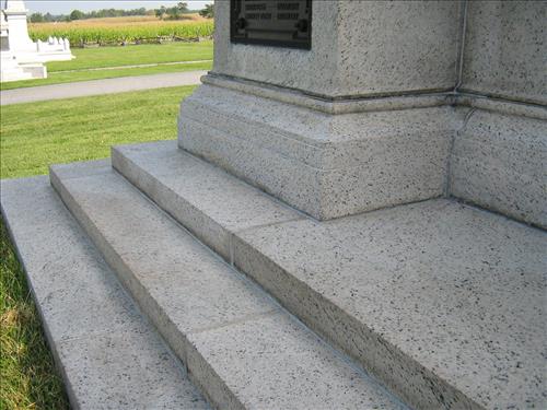 Repaired mortar joints, Mass. Monument Antietam National Battlefield
