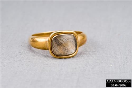 Gold Mourning Ring from the Adams National Historical Park Collection