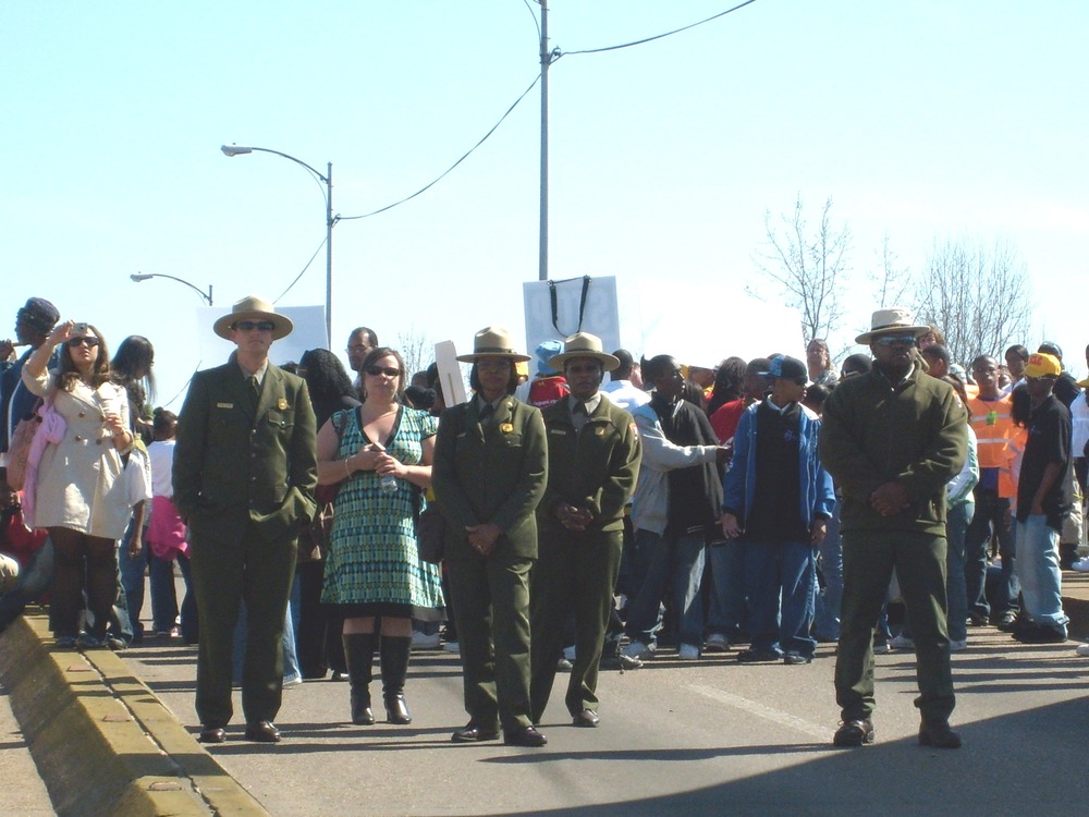 Crossing Edmund Pettus Bridge