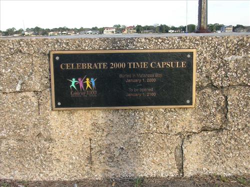 Signs at Castillo de San Marcos National Monument in January 2008