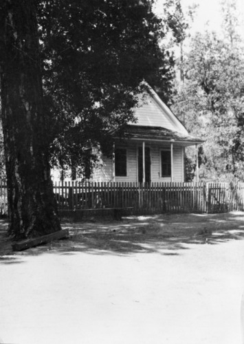 2nd schoolhouse built 1892, but never used for that purpose - formerly occupied by young Al Bruce. copied 1949