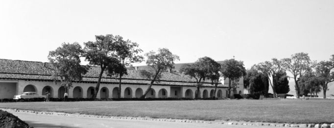 Mission San Juan Bautista in California in May 1958