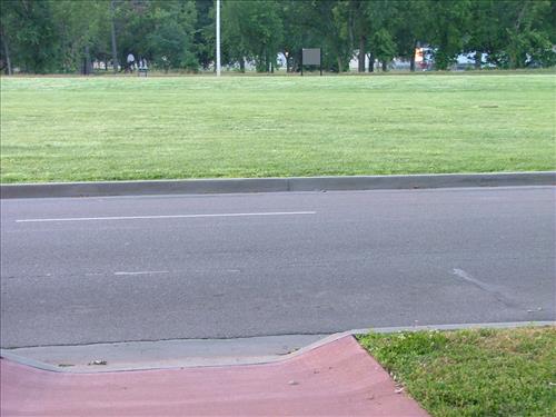 Pedestrian pathway at BRVB in June 08