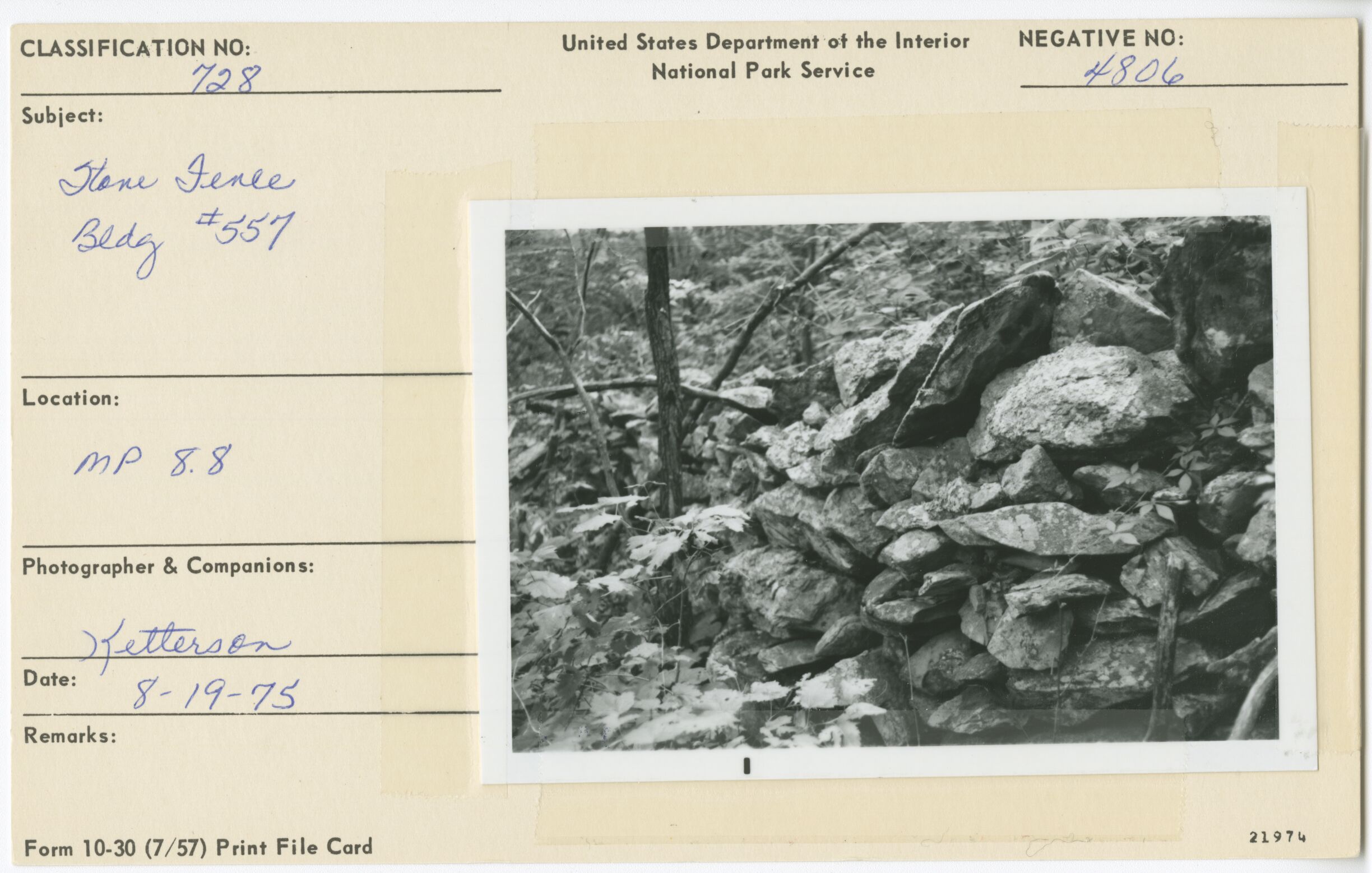 Stone Fence, Bldg. #557