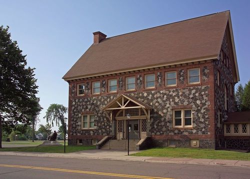 Former Calumet & Hecla Public Library in Keweenaw National Historical Park