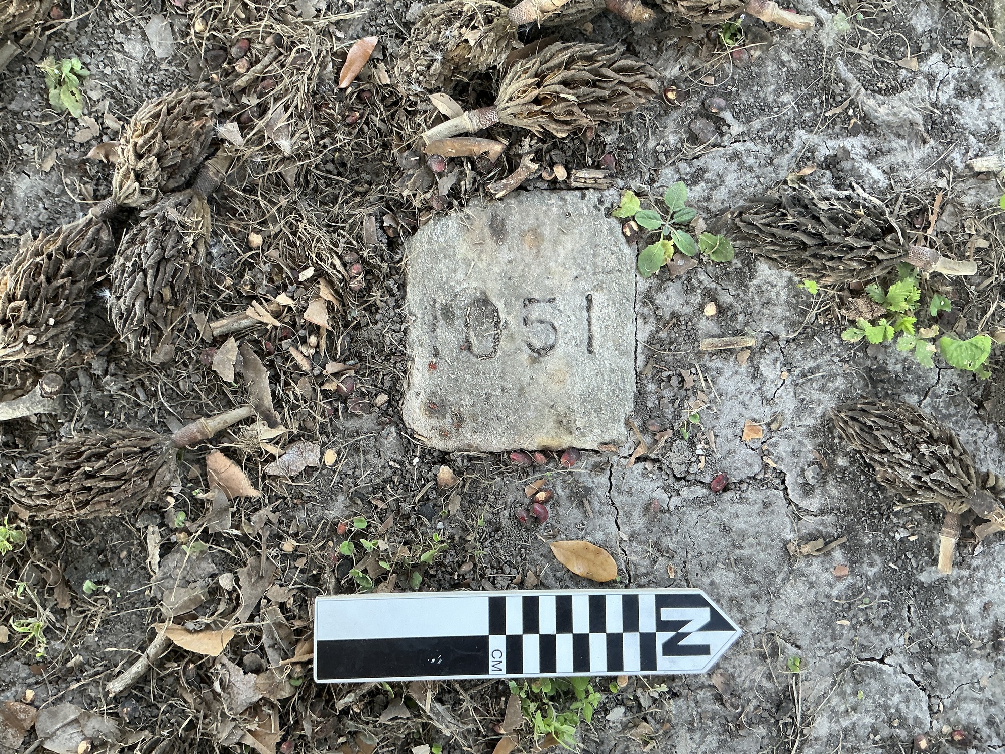 Extra image of flat marble marker