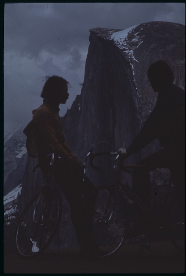 Cyclists viewing Half Dome