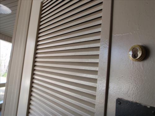 Comfort Station Door at Big South Fork NRRA in 2013.