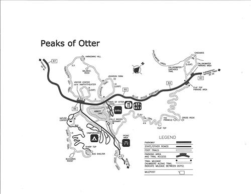 Peaks of Otter Campground, Blue Ridge Parkway