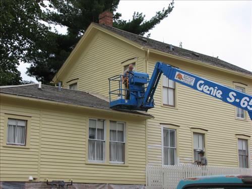 Scrape and Paint Stucture, Repair/Replace Storm Windows and Screens HS-06, Labin Miles House, FY2012