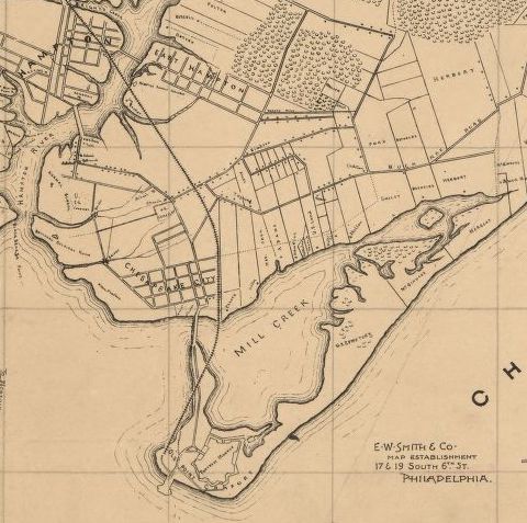 Map of Elizabeth County, Virginia, 1902.