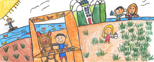 Another wonderful interpretation of Sleeping Bear Dunes by one of our young visitors.