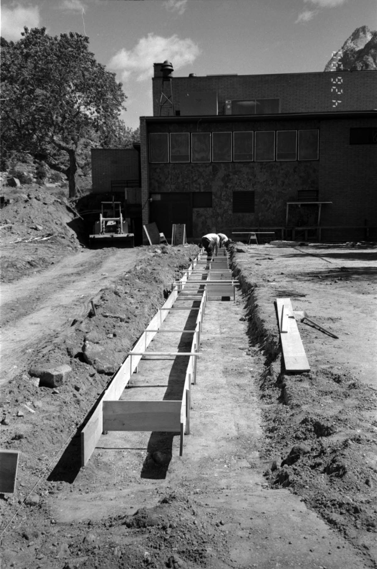 Construction of headquarters addition.
