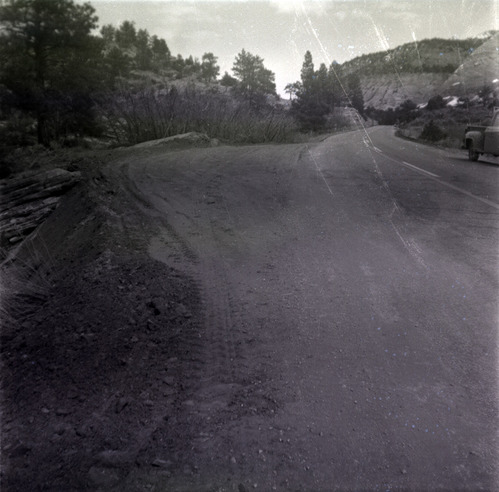 East side road repair and turn out construction.