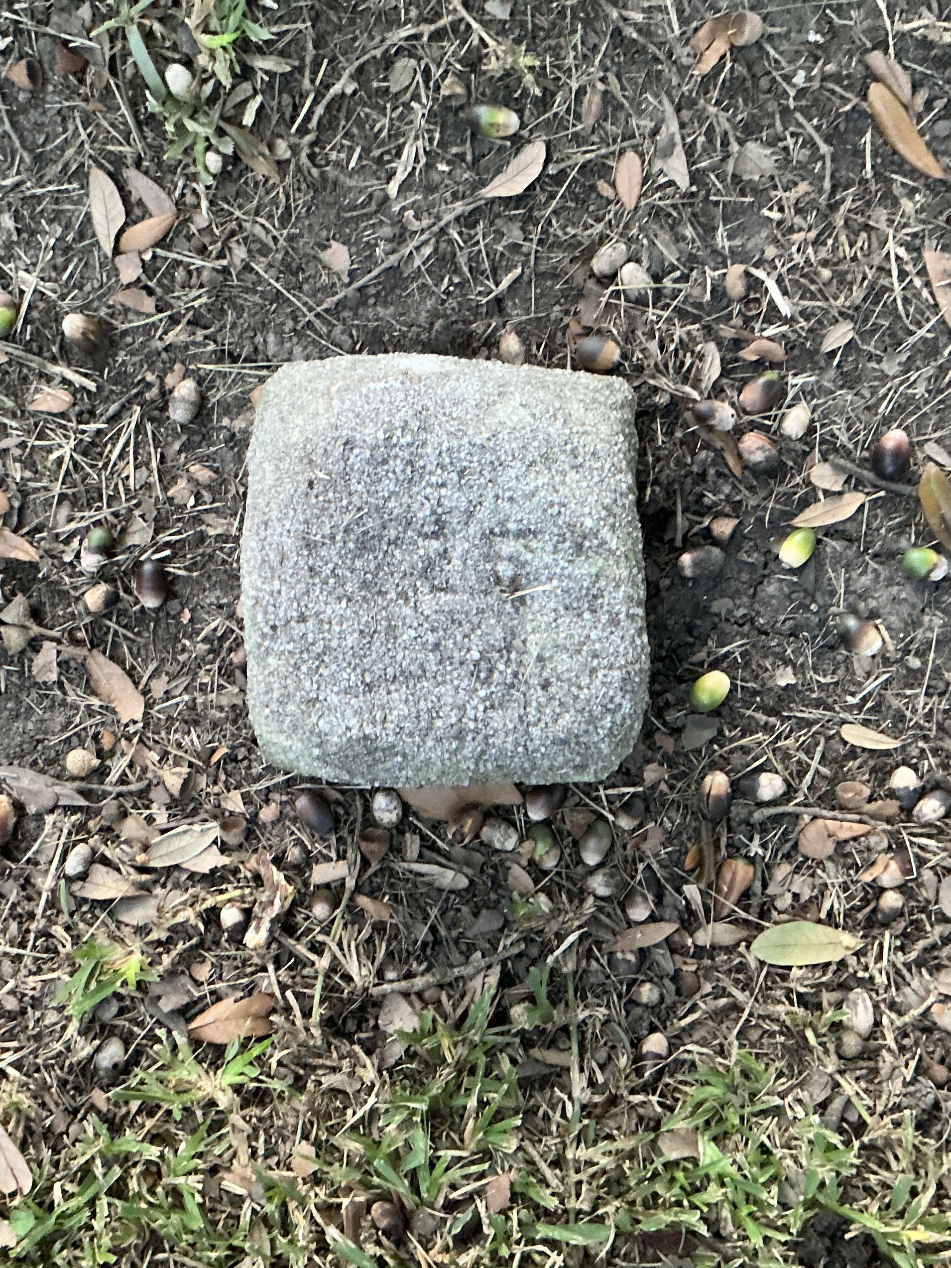 Top of flat marble marker