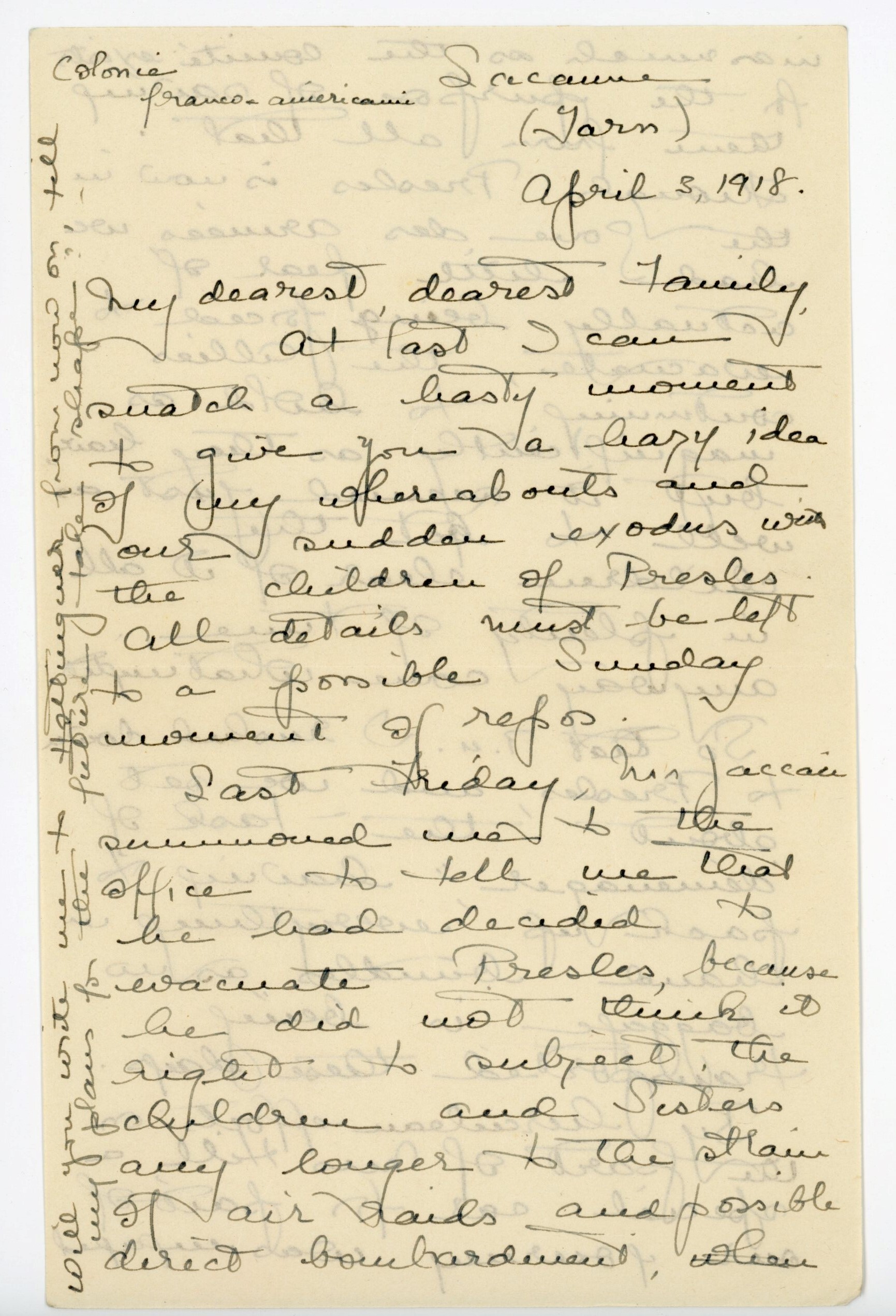 Manuscript letter