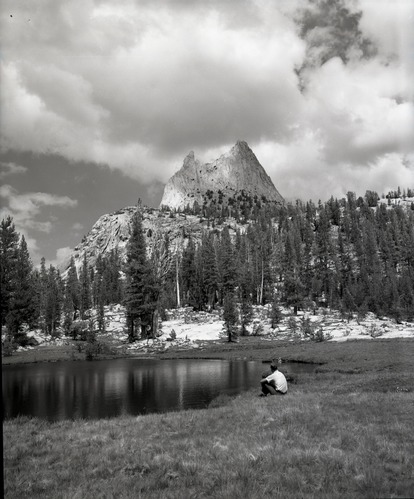 Cathedral Peak from near Upper Cathedral Lake.