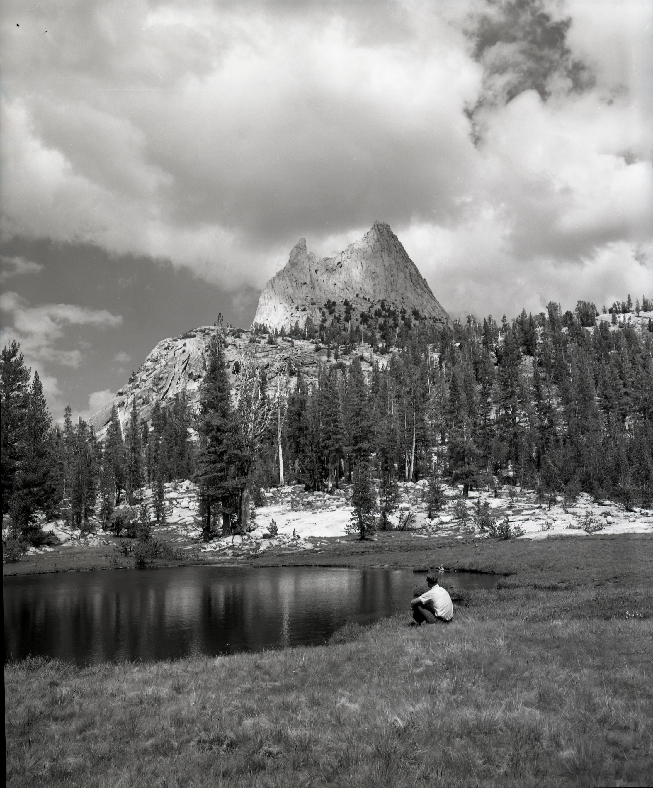 Cathedral Peak from near Upper Cathedral Lake.