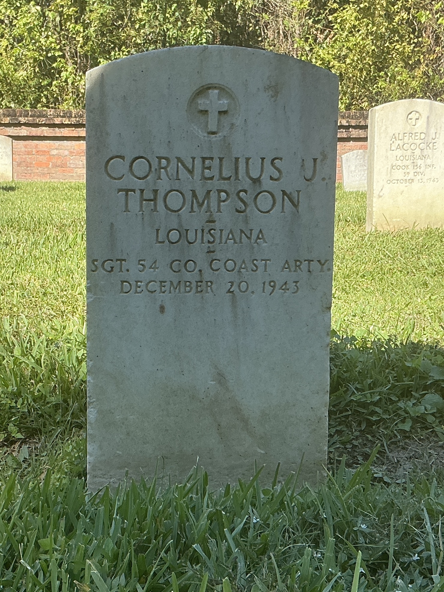 Front of upright marble headstone with flat face.