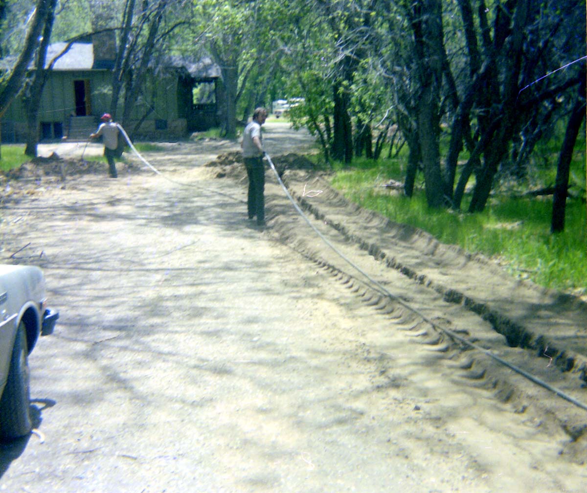 The utilities project at Zion Lodge.