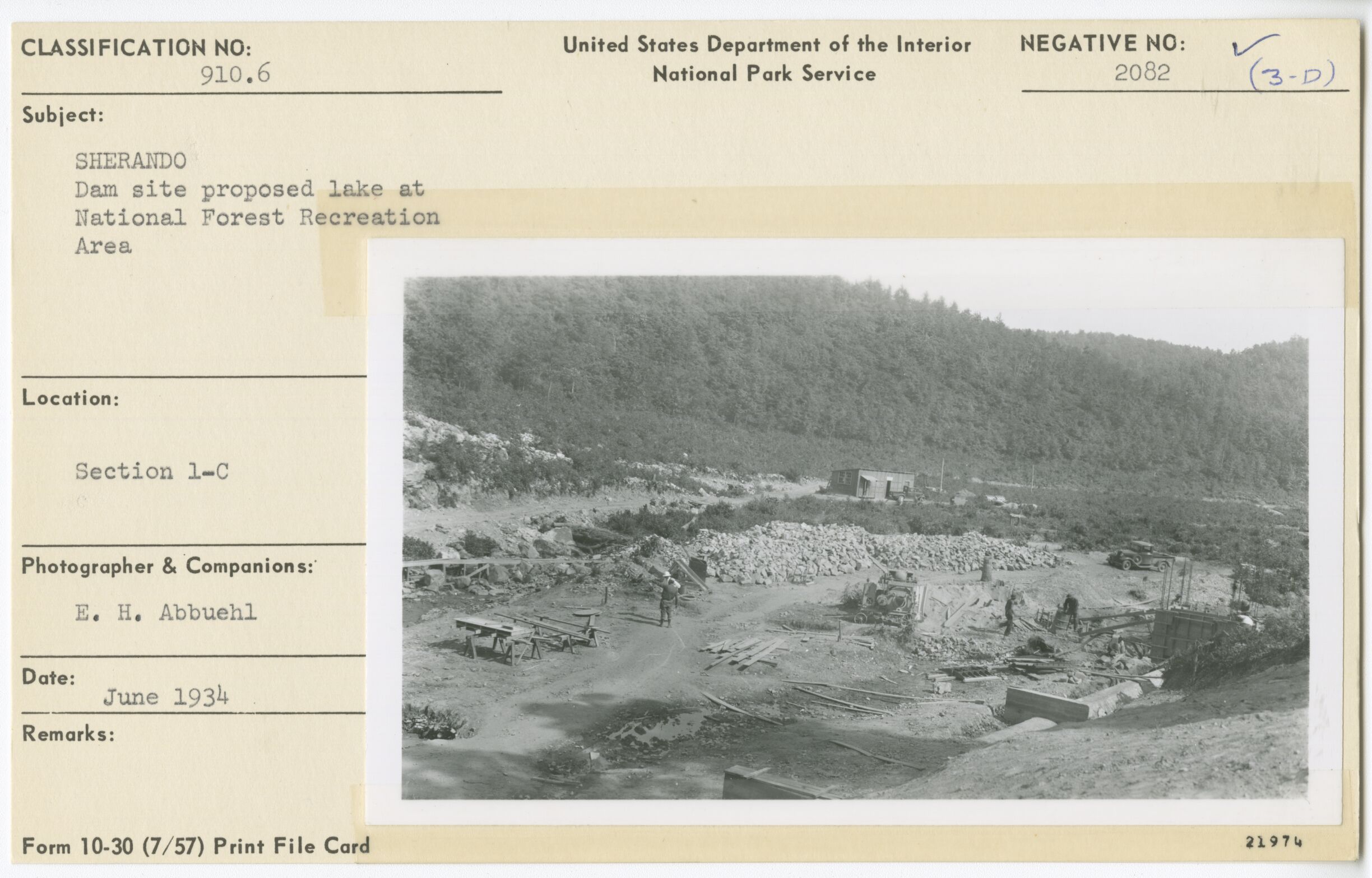 Dam site proposed at Sherando National Forest Recreation Area