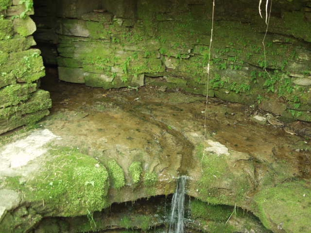 Sinking Spring, this was the water source for the farm Thomas Lincoln brought in the fall of 1808. Abraham Lincoln was born on the Sinking Spring February 12, 1809.