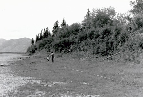 NPS crew recording the Charley's Village site in 1992.
