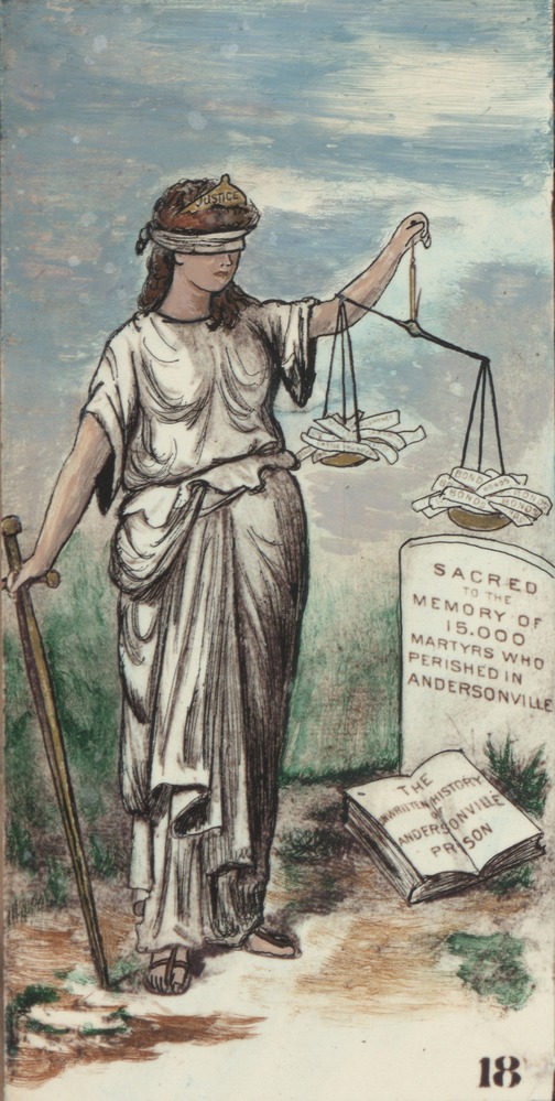 Justice, holding the scales.