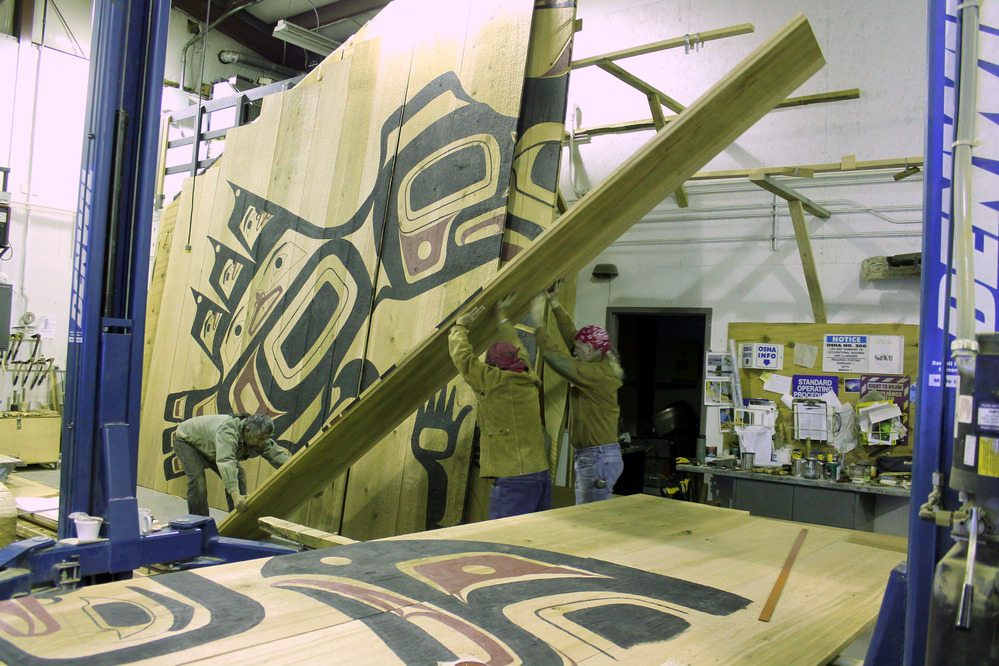 Lifting the beak of the raven