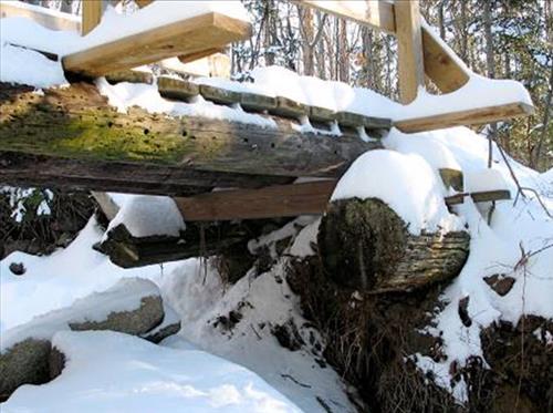 Replacement of Bridge over Grandfather Falls on the Ice Age NST with ARRA funding.