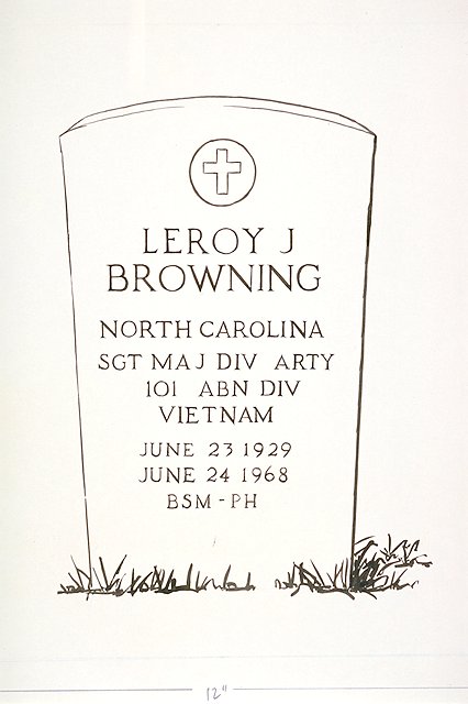 A grave marker typical of those used in military cemeteries.