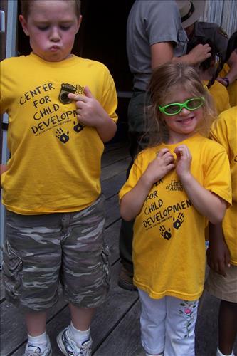 CVEEC Junior Ranger Program, Little Sprouts, Kids Getting Badges